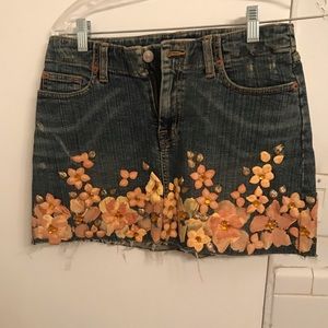 “Ema Savahl” Jean skirt- handmade, one-of-a-kind